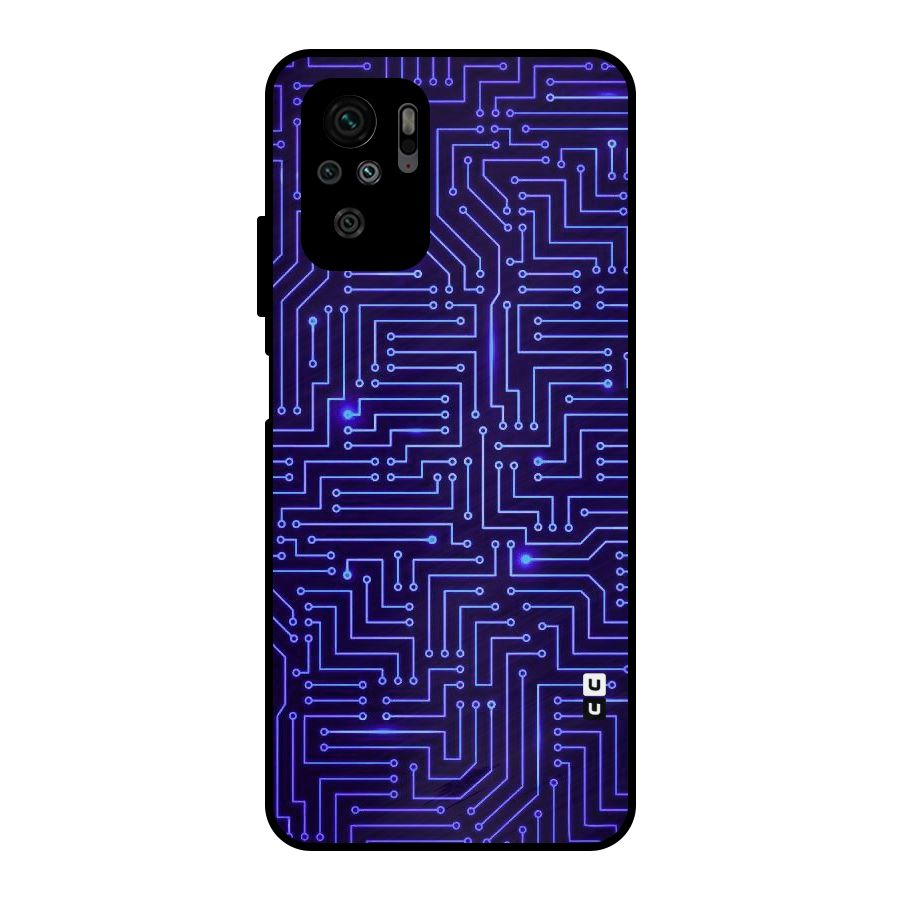 Dotting Lines Metal Back Case for Redmi Note 10S