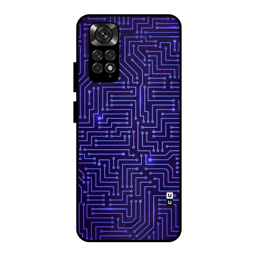 Dotting Lines Metal Back Case for Redmi Note 11 Pro Plus 5G