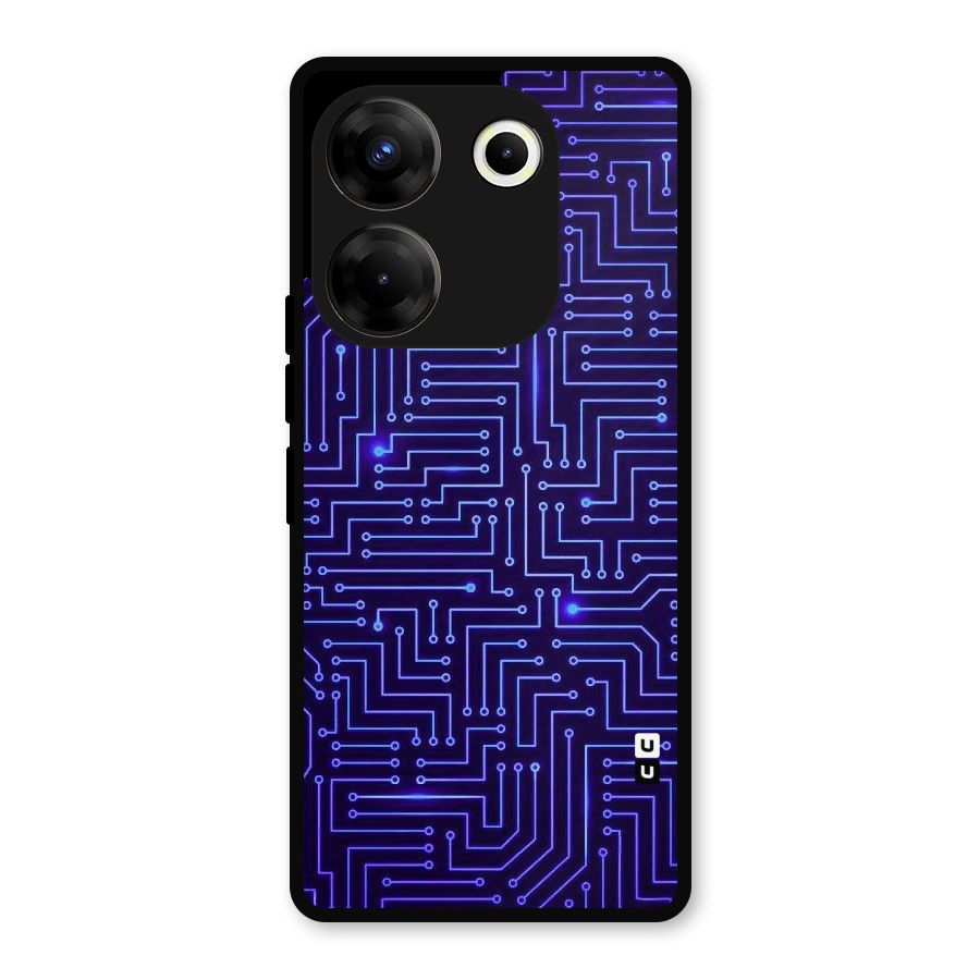 Dotting Lines Metal Back Case for Tecno Camon 20 Pro
