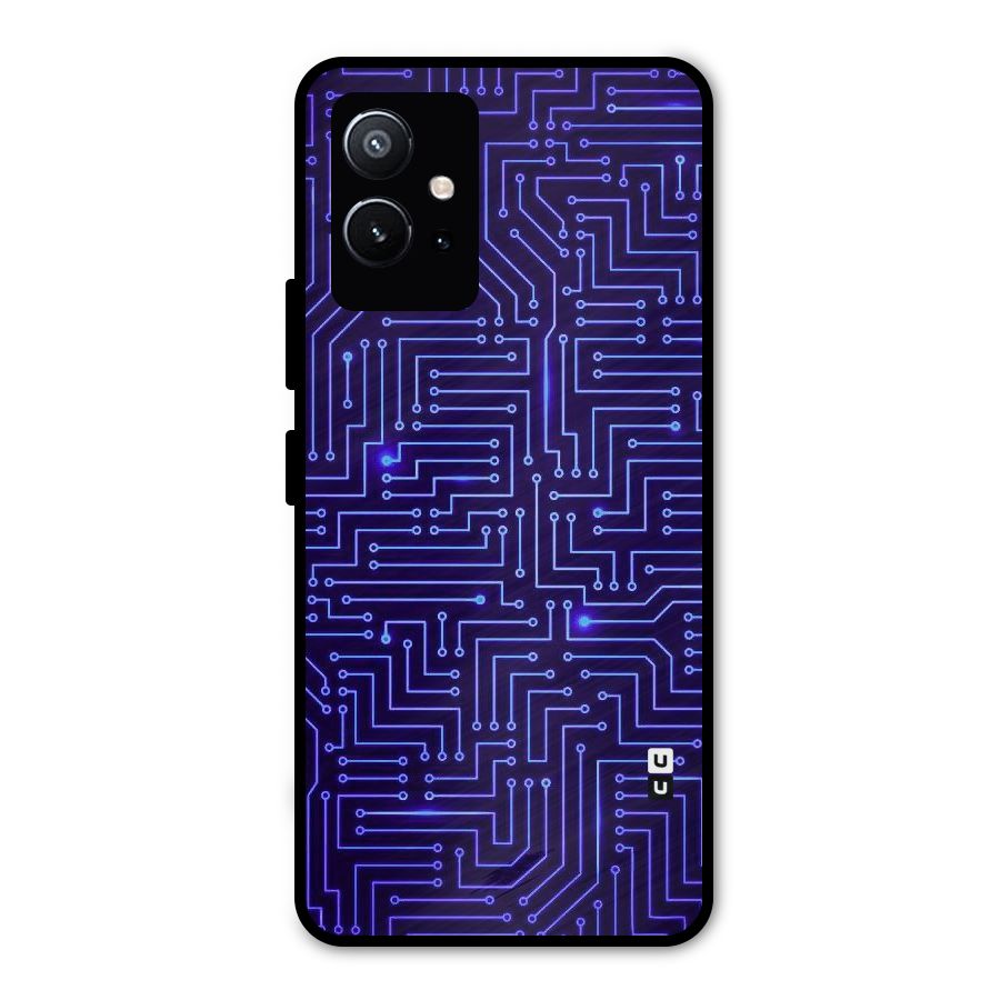 Dotting Lines Metal Back Case for Vivo T1 5G