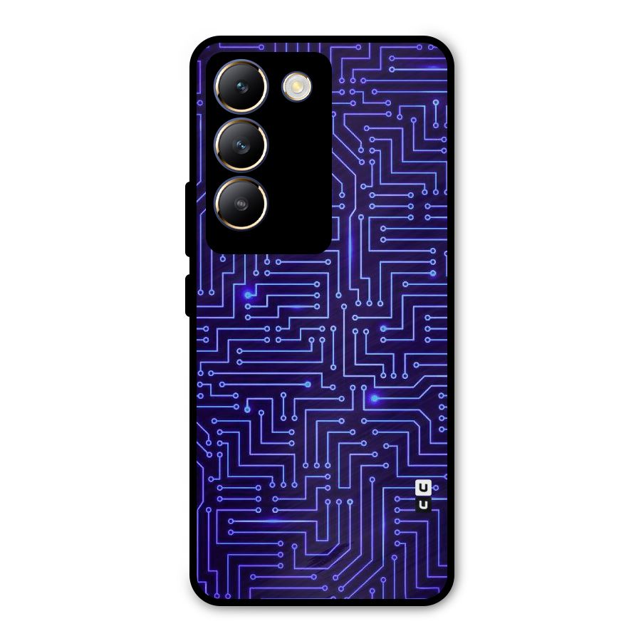 Dotting Lines Metal Back Case for Vivo T3 5G