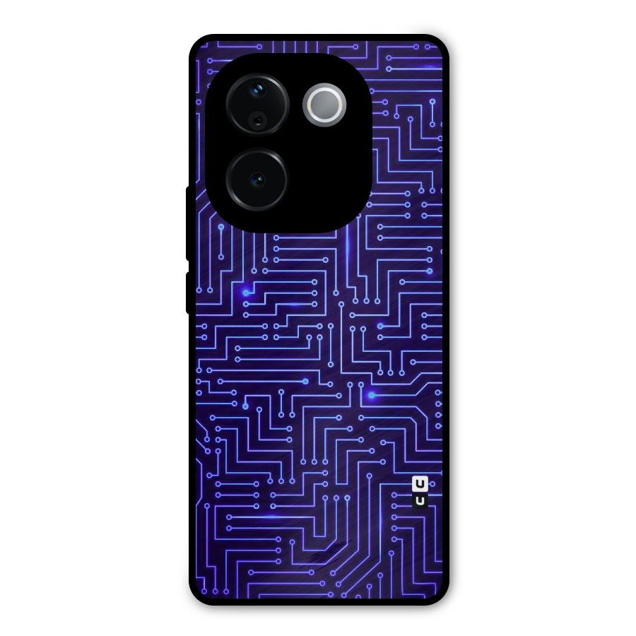 Dotting Lines Metal Back Case for Vivo T3 Pro