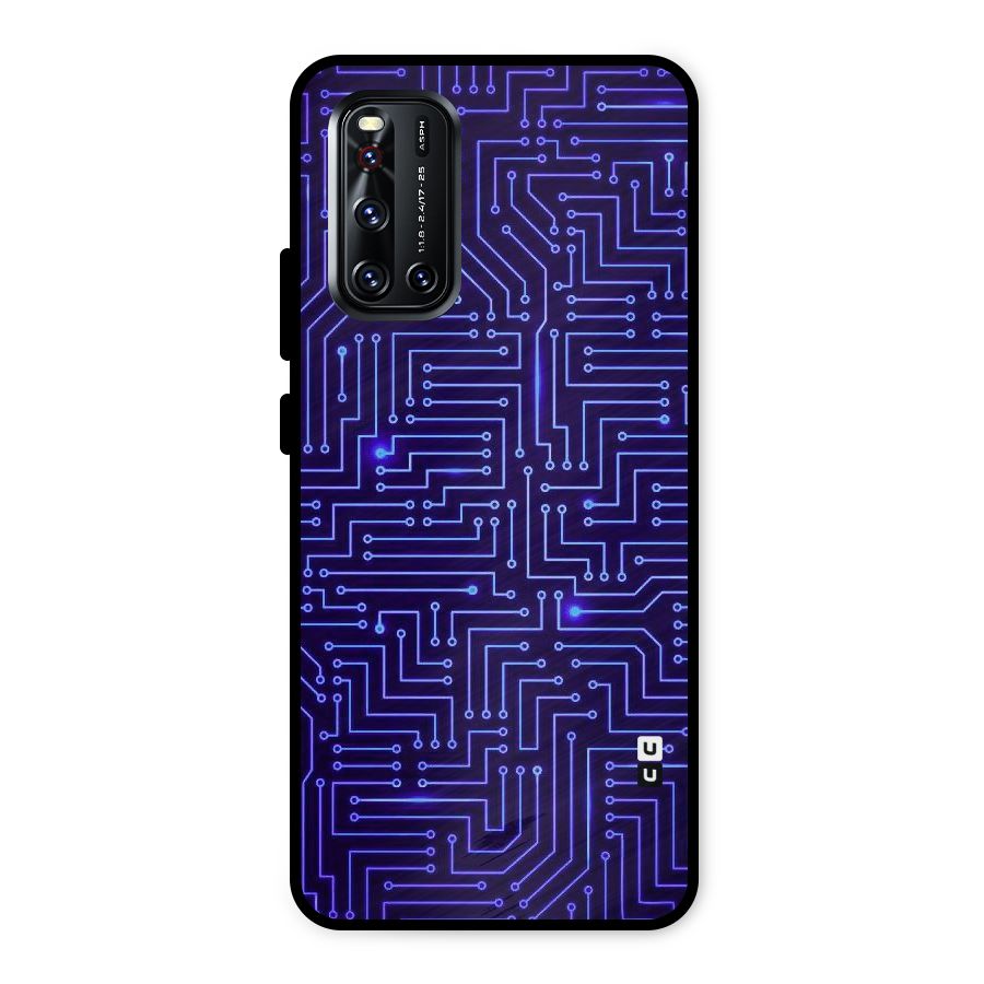 Dotting Lines Metal Back Case for Vivo V19