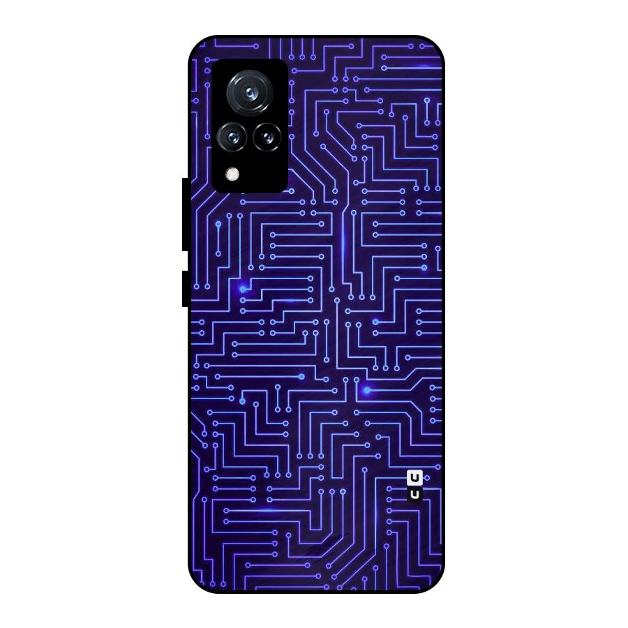 Dotting Lines Metal Back Case for Vivo V21 5G