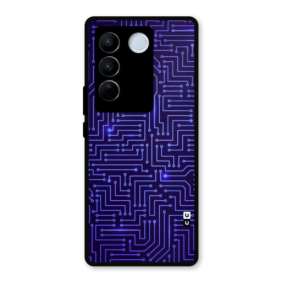 Dotting Lines Metal Back Case for Vivo V27