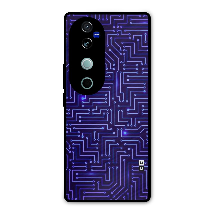 Dotting Lines Metal Back Case for Vivo V40