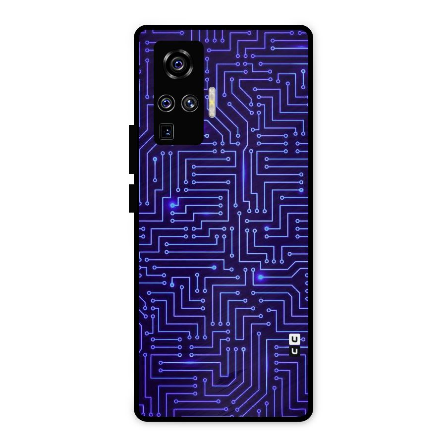 Dotting Lines Metal Back Case for Vivo X50 Pro
