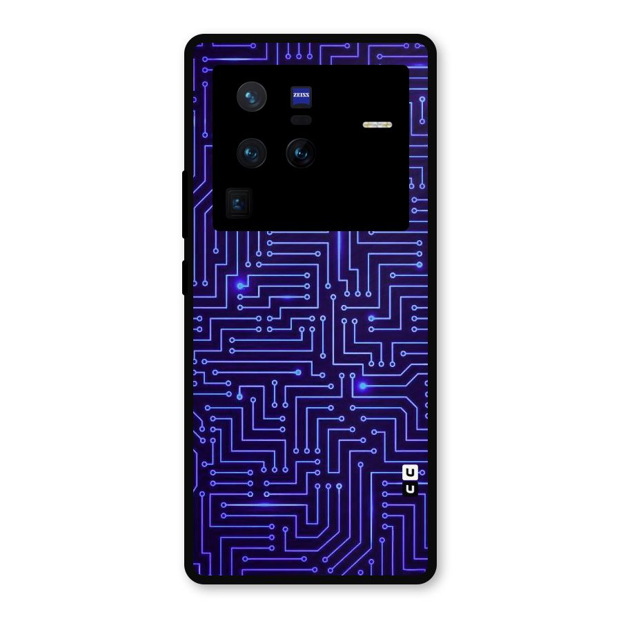 Dotting Lines Metal Back Case for Vivo X80 Pro