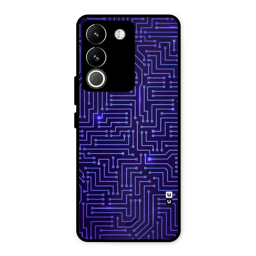 Dotting Lines Metal Back Case for Vivo Y200