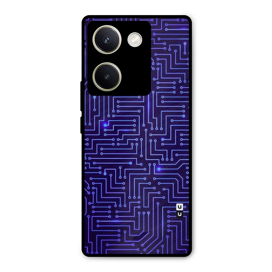 Dotting Lines Metal Back Case for Vivo Y200 Pro