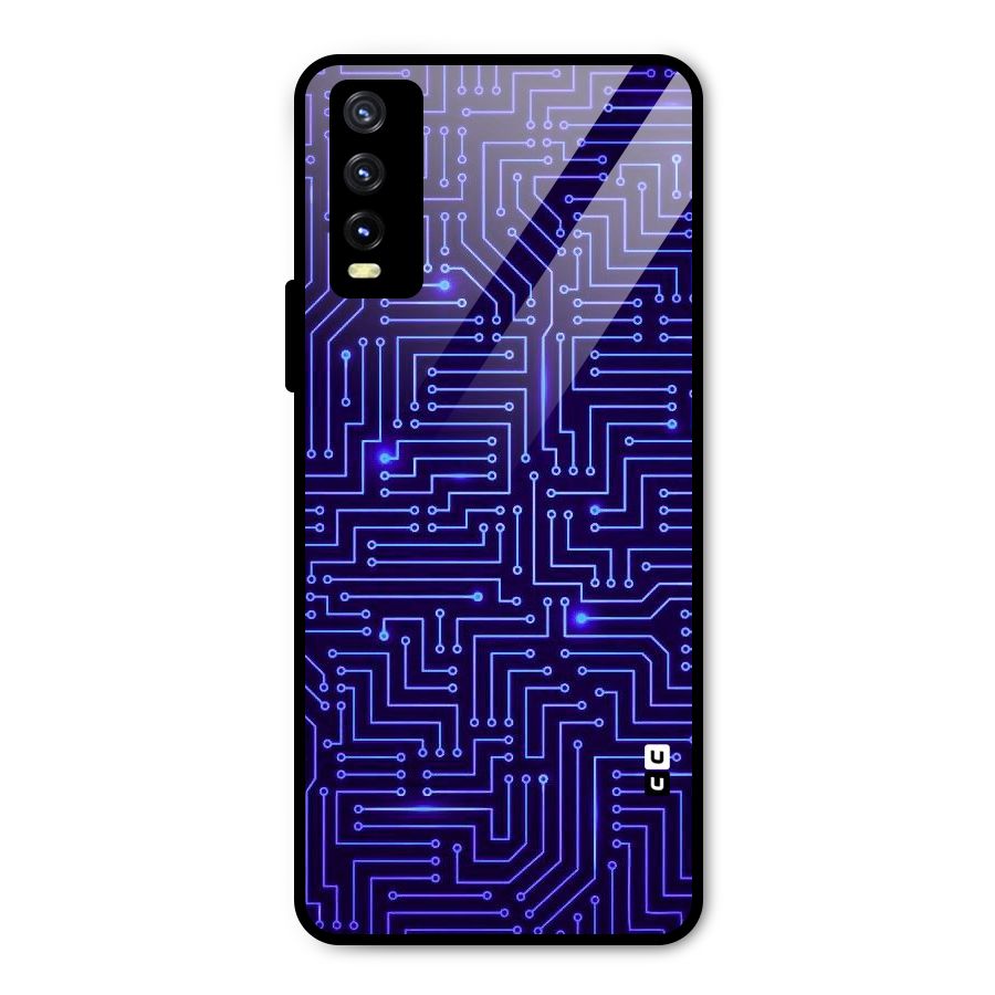 Dotting Lines Metal Back Case for Vivo Y20g