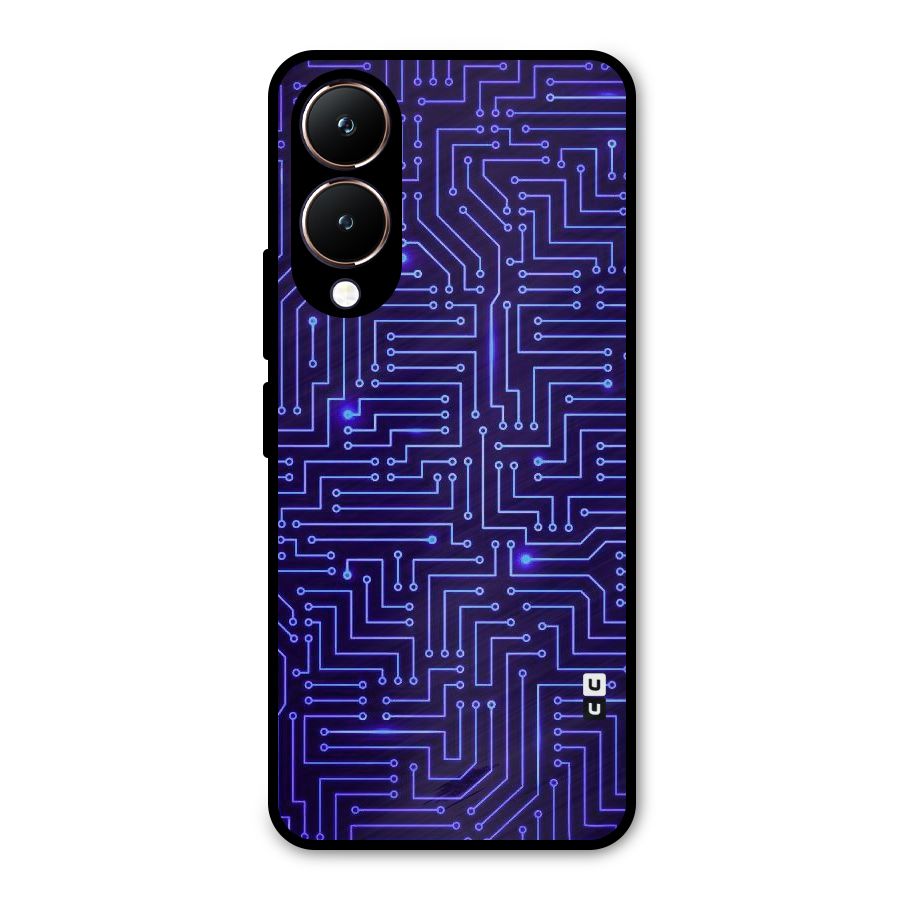 Dotting Lines Metal Back Case for Vivo Y28