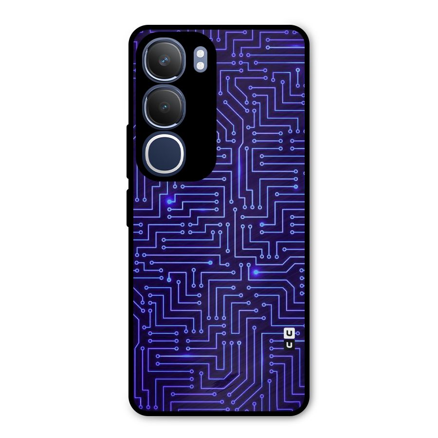 Dotting Lines Metal Back Case for Vivo Y29