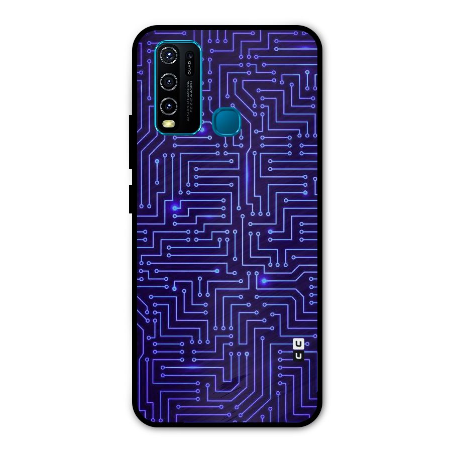 Dotting Lines Metal Back Case for Vivo Y30
