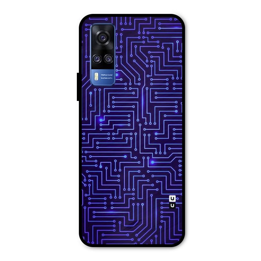 Dotting Lines Metal Back Case for Vivo Y31