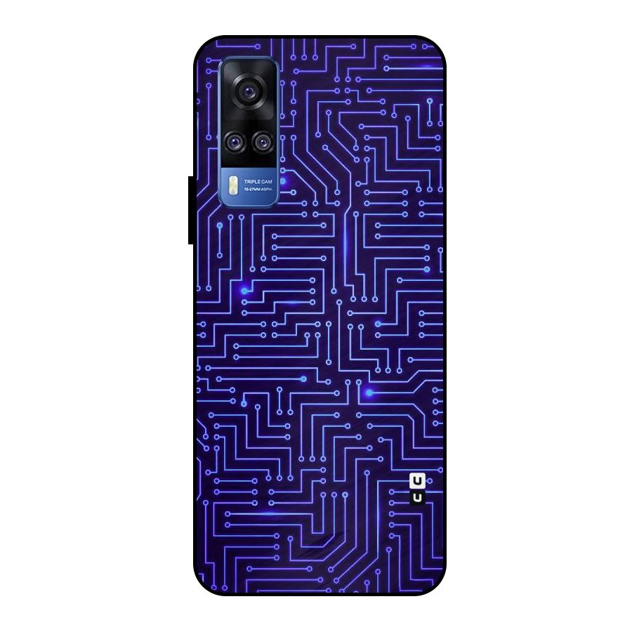 Dotting Lines Metal Back Case for Vivo Y51