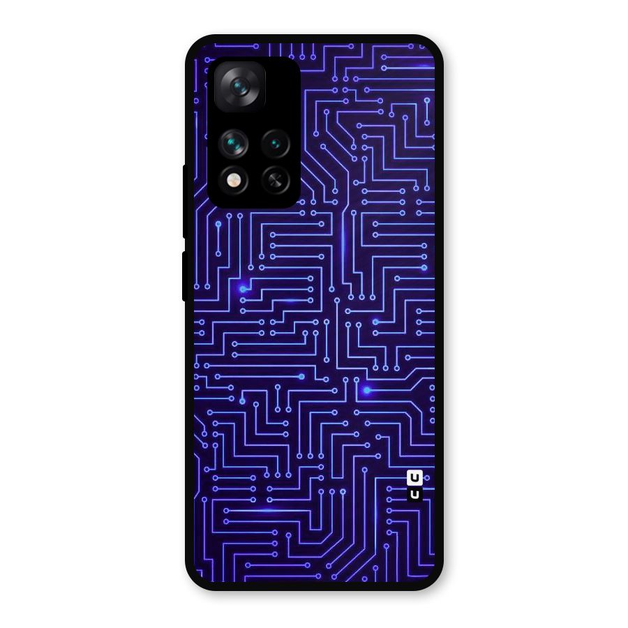 Dotting Lines Metal Back Case for Xiaomi 11i Hypercharge 5G