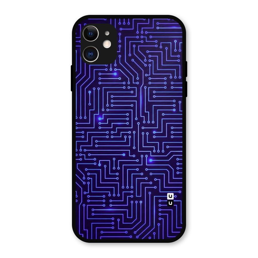 Dotting Lines Metal Back Case for iPhone 11