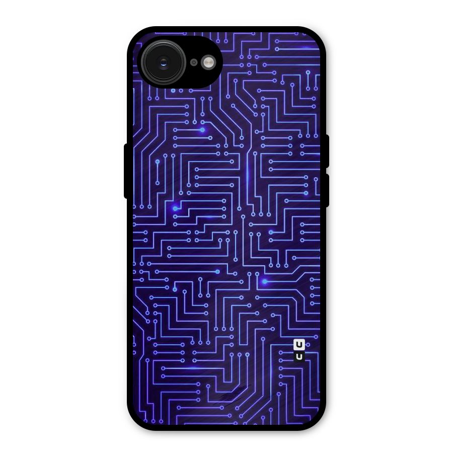 Dotting Lines Metal Back Case for iPhone 16e