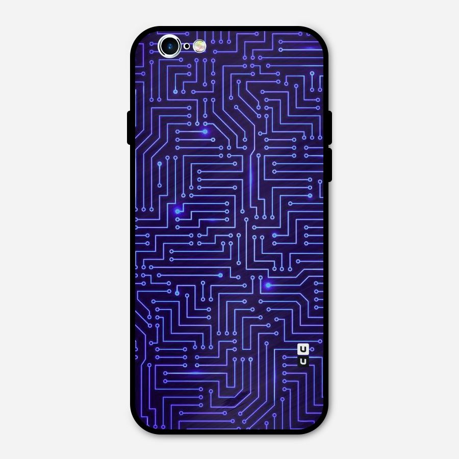 Dotting Lines Metal Back Case for iPhone 6 6s