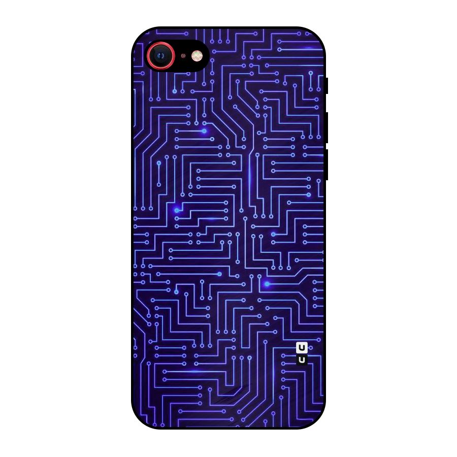 Dotting Lines Metal Back Case for iPhone 7