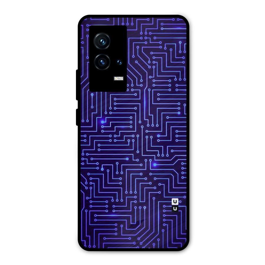 Dotting Lines Metal Back Case for iQOO 9 5G