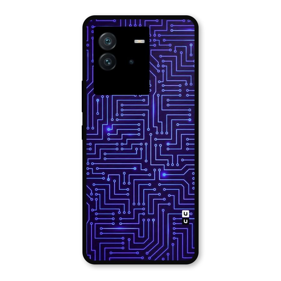 Dotting Lines Metal Back Case for iQOO Neo 6 5G