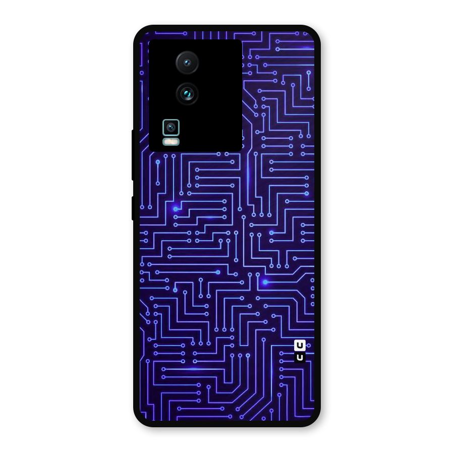 Dotting Lines Metal Back Case for iQOO Neo 7