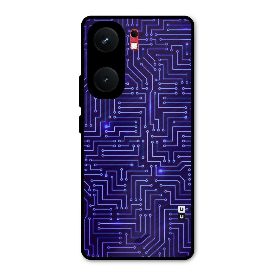 Dotting Lines Metal Back Case for iQOO Neo 9 Pro