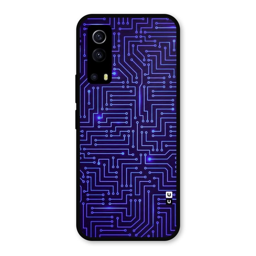 Dotting Lines Metal Back Case for iQOO Z3