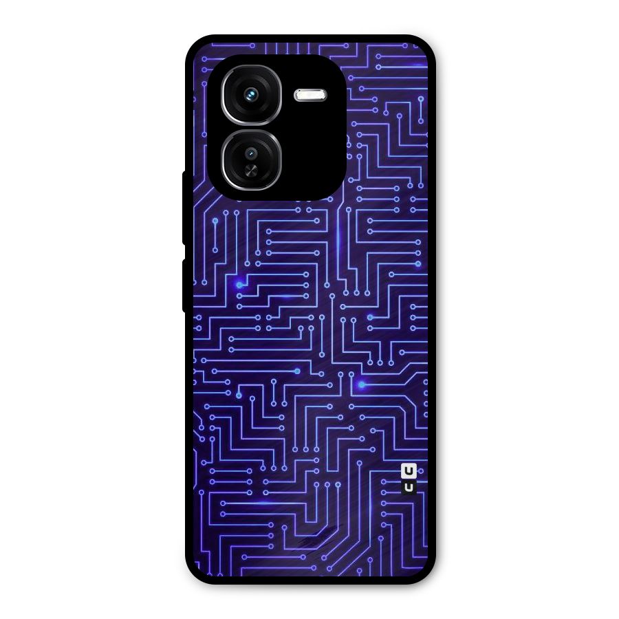 Dotting Lines Metal Back Case for iQOO Z9x