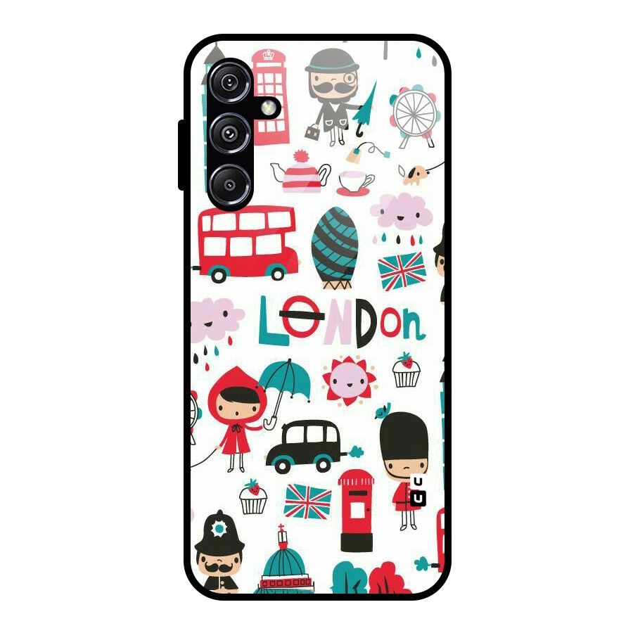 Double Decker Glass Back Case for Galaxy M34 5G