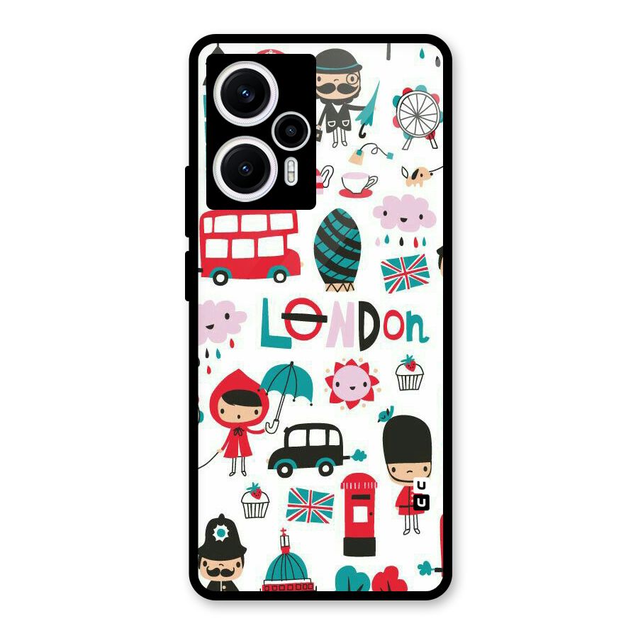 Double Decker Glass Back Case for Poco F5