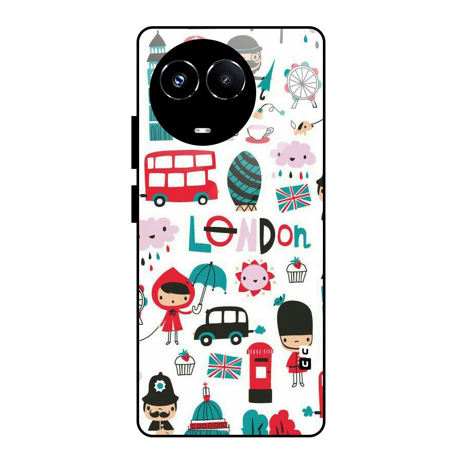 Double Decker Glass Back Case for Realme Narzo 60X