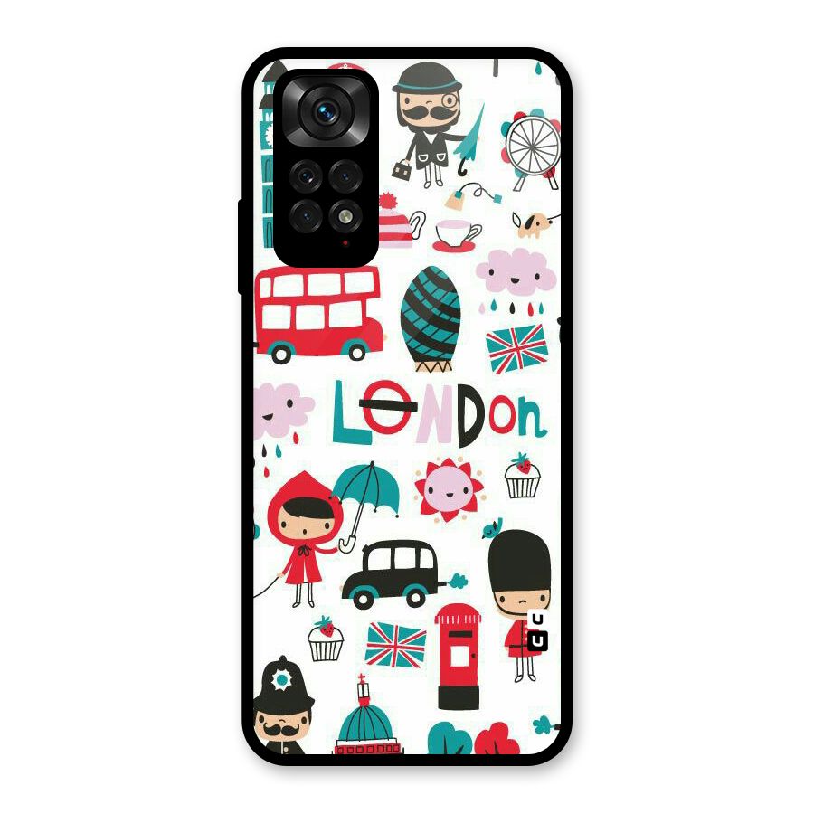 Double Decker Glass Back Case for Redmi Note 11S