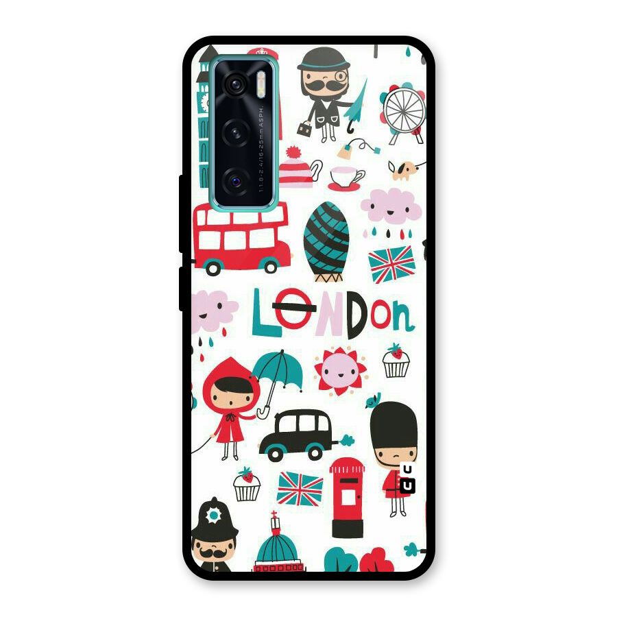 Double Decker Glass Back Case for Vivo V20 SE