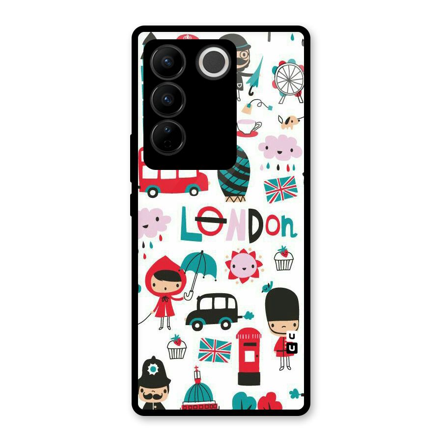 Double Decker Glass Back Case for Vivo V27