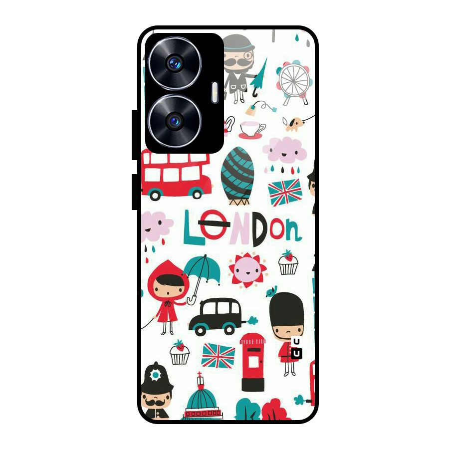 Double Decker Glass Back Case for realme C55