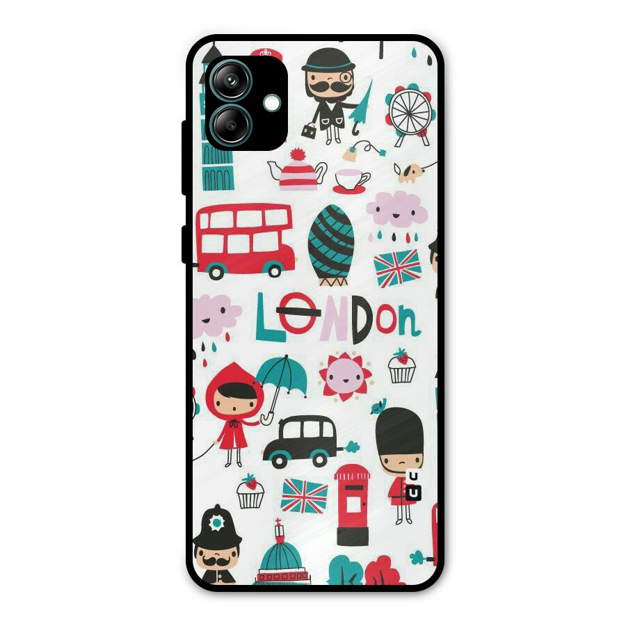 Double Decker Metal Back Case for Galaxy A04