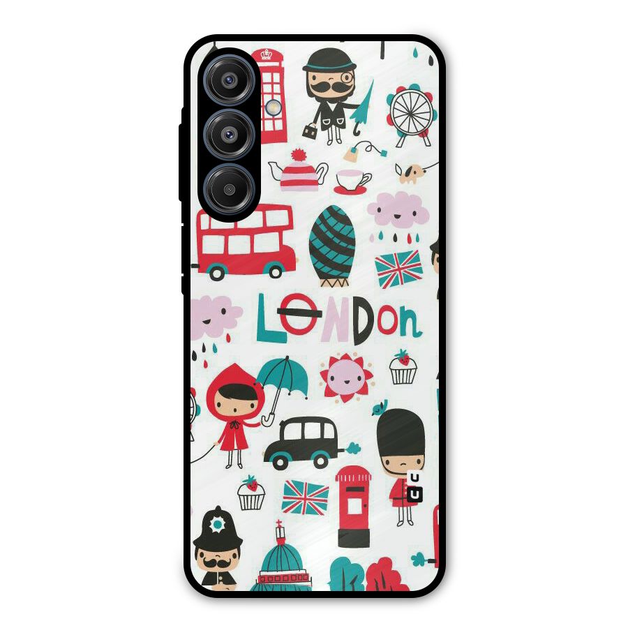 Double Decker Metal Back Case for Galaxy A16 5G