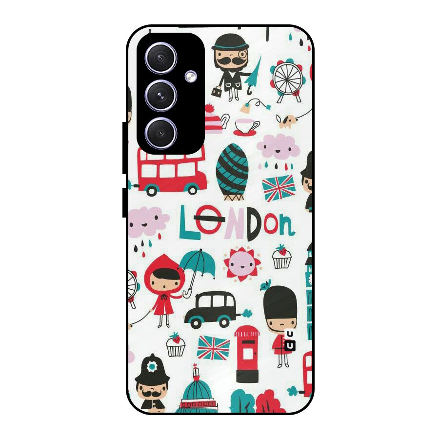 Double Decker Metal Back Case for Galaxy A54