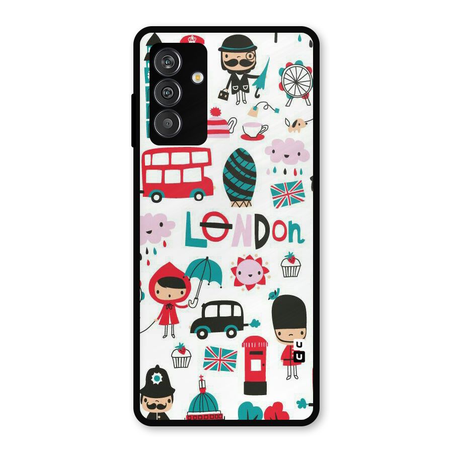 Double Decker Metal Back Case for Galaxy F13
