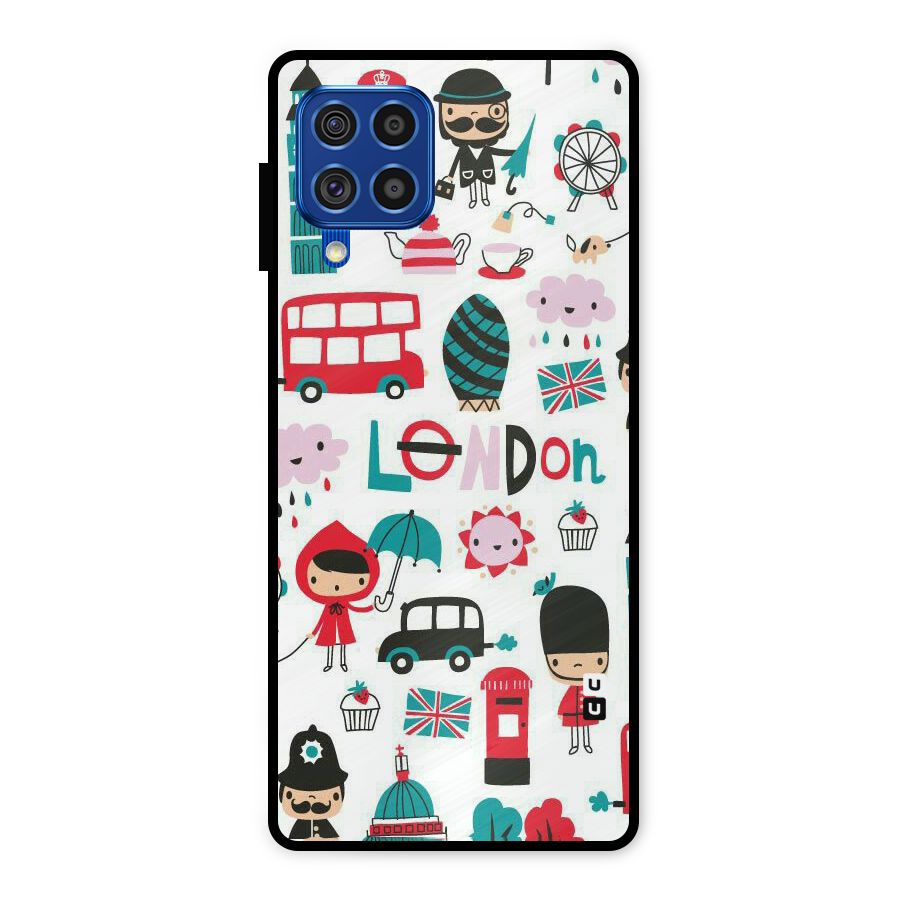 Double Decker Metal Back Case for Galaxy F62