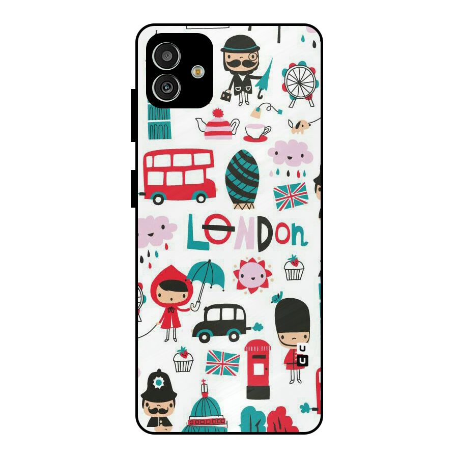 Double Decker Metal Back Case for Galaxy M13 5G