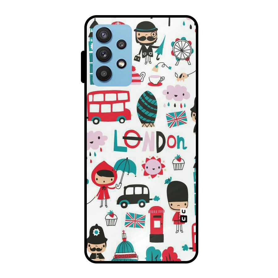 Double Decker Metal Back Case for Galaxy M32 5G