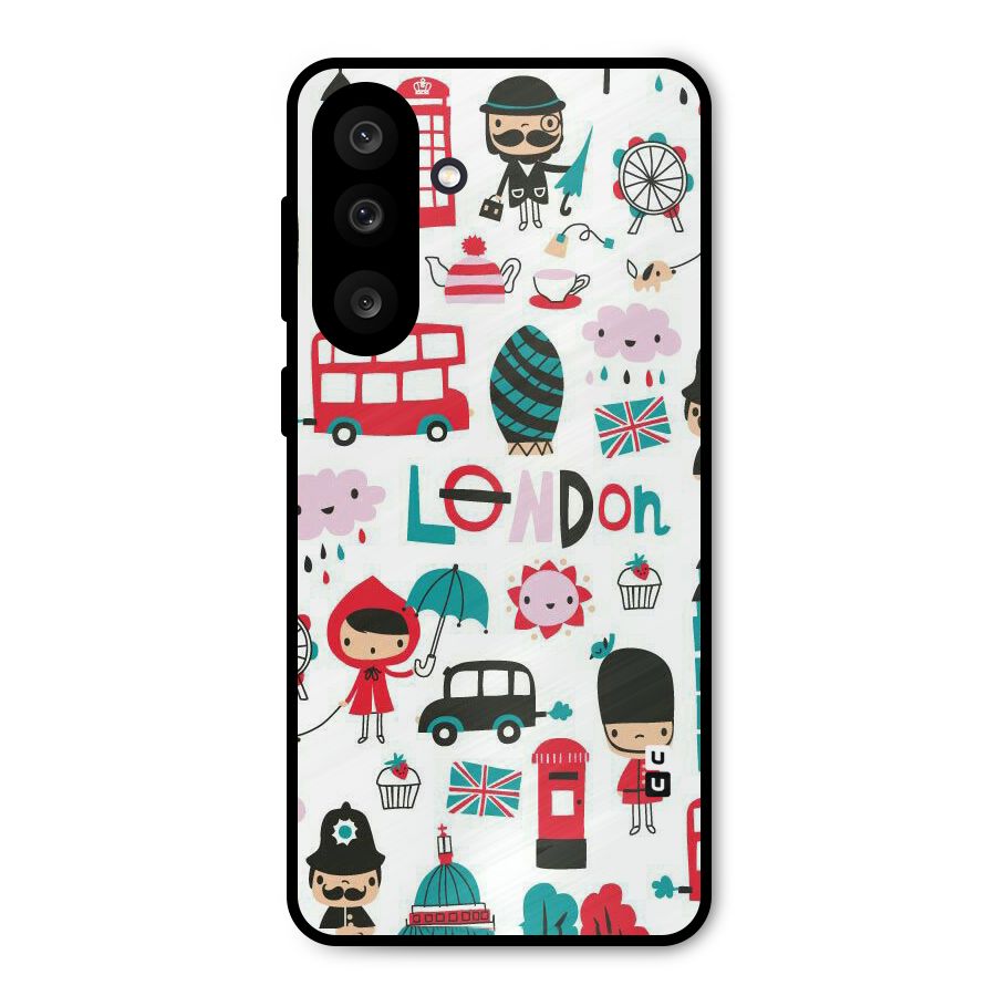Double Decker Metal Back Case for Galaxy M56
