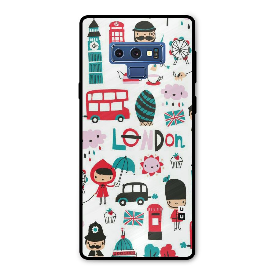 Double Decker Metal Back Case for Galaxy Note 9
