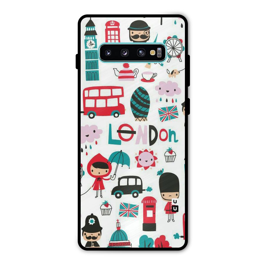 Double Decker Metal Back Case for Galaxy S10 Plus