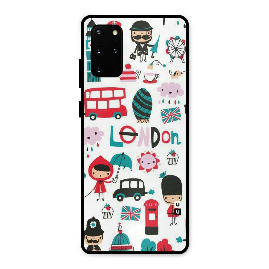 Double Decker Metal Back Case for Galaxy S20 Plus