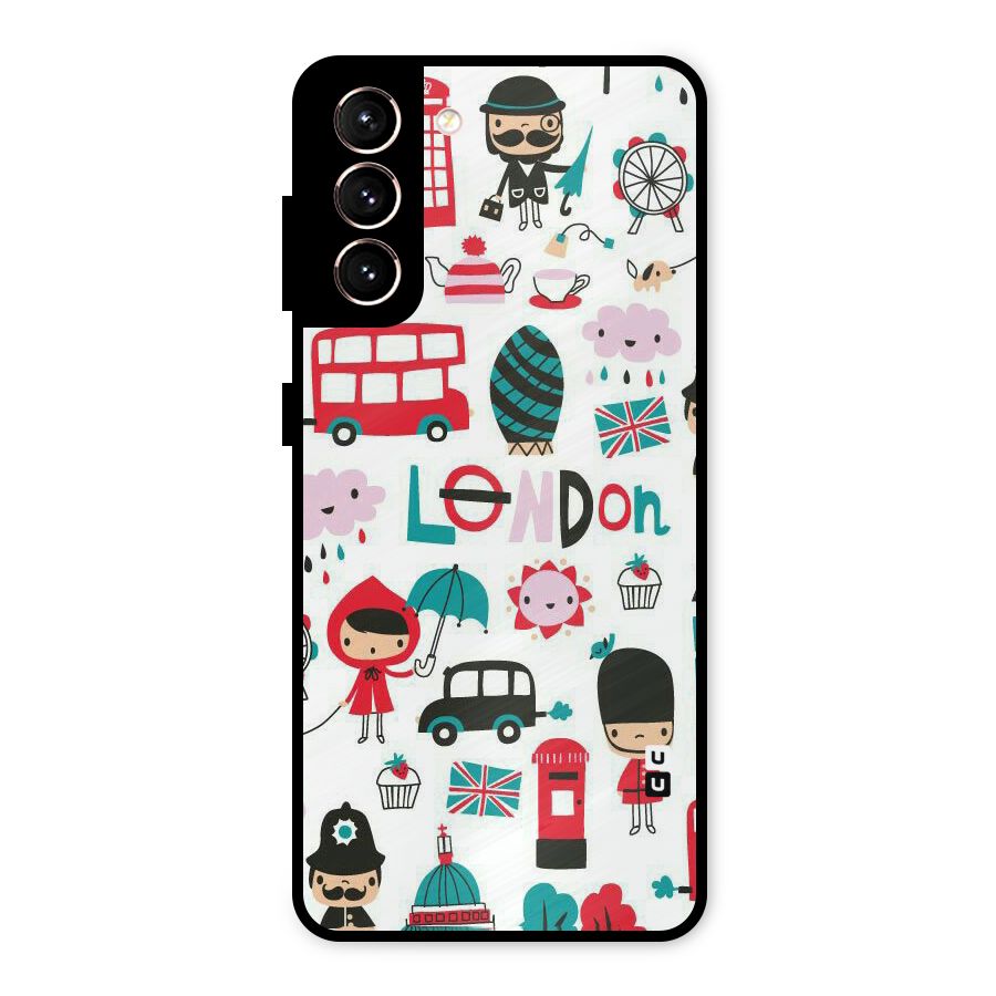 Double Decker Metal Back Case for Galaxy S21 5G